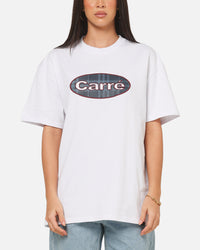 Carre Plaid Oval T-Shirt White