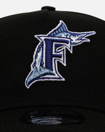 New Era Florida Marlins 'Black And Sky Blue' 9FORTY A-Frame Snapback Black/Sky Blue