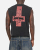 Saint Morta Saints Marked Cut Off Muscle T-Shirt Washed Black