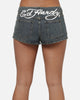 Ed Hardy Women's Signature Mini Shorts Mid Blue