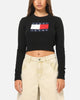 Tommy Jeans Women's TJW Sparkle Flag Sweater Black