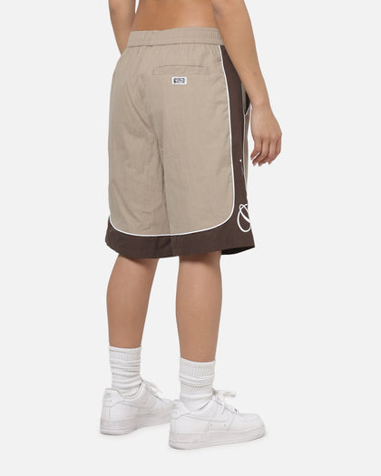 Carre Script Boardshorts Brown