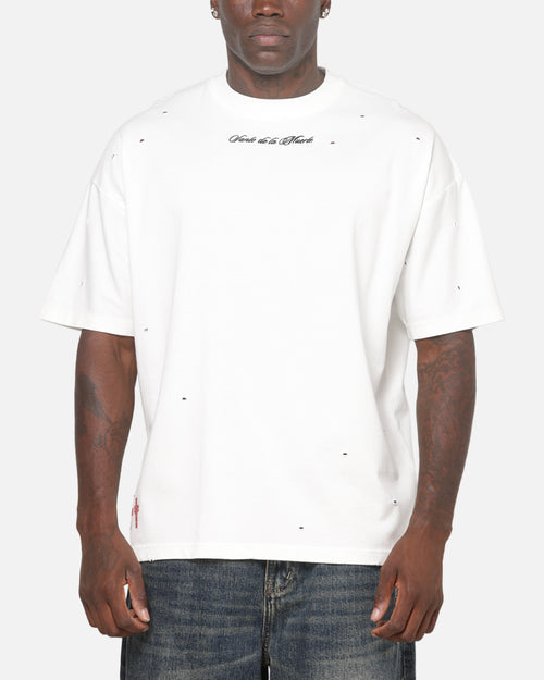Saint Morta Saints Marked Boxy T-Shirt Off White