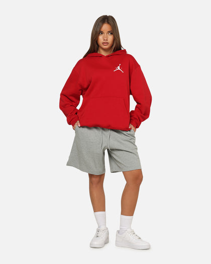 Jordan Jumpman Fleece Pullover Hoodie Gym Red/White
