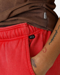 American Thrift Jogger Pants Washed Red