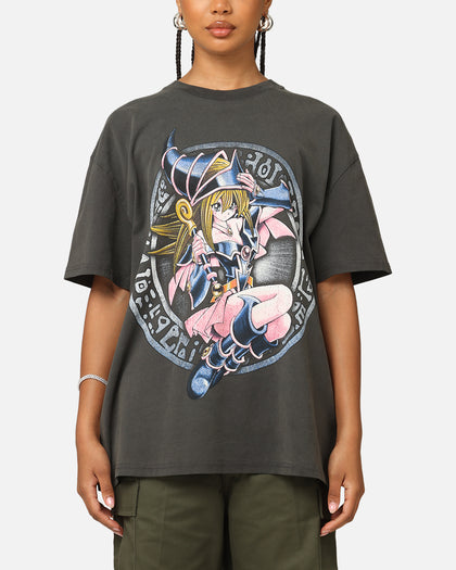 73Studio X Yu-Gi-Oh! Dark Magician Girl Card Heavyweight T-Shirt Black Wash