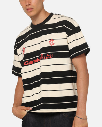 Carre Collective Stripe T-Shirt Black/Off White