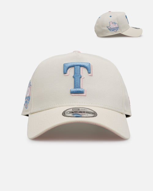 New Era Texas Rangers 'Pastel' 9FORTY A-Frame Snapback Chrome White