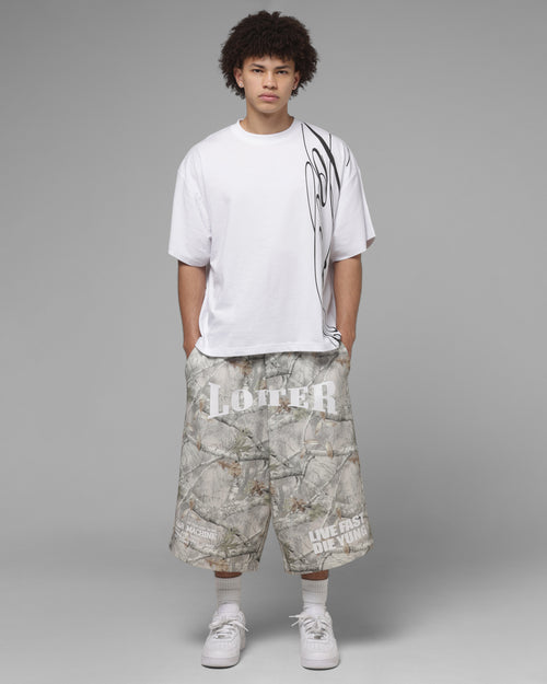 Loiter Impact Fleece Shorts Hunter Camo