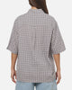 Vouseti Full Court Button Up Shirt Grey Plaid