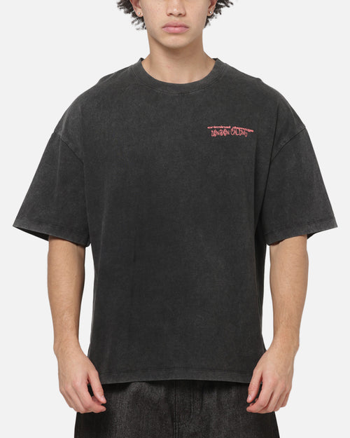 Criminal Damage Londons Calling T-Shirt Washed Grey