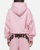 Ed Hardy Women's Distressed Hoodie Pink