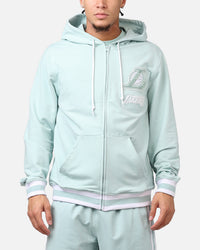 New Era Los Angeles Lakers 'Logo Select Mint' Full Zip Hoodie Mint/White
