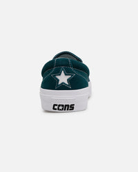 Converse One Star CC Slip On Dark Green