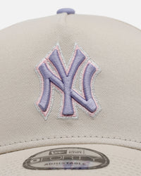 New Era New York Yankees 'Pastel 2.0' 9FORTY A-Frame Snapback Stone