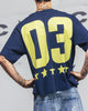 Carre Rally T-Shirt Navy/Yellow
