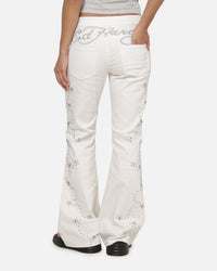 Ed Hardy Women's Jewelled Jeans White