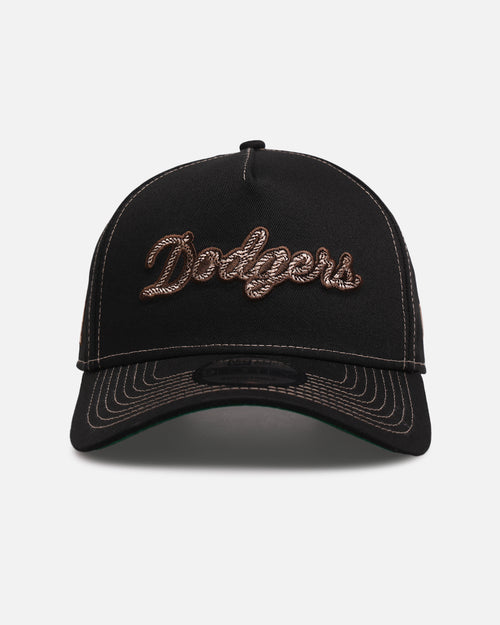 New Era Los Angeles Dodgers 'Rope Script' 9FORTY A-Frame Snapback Black/White