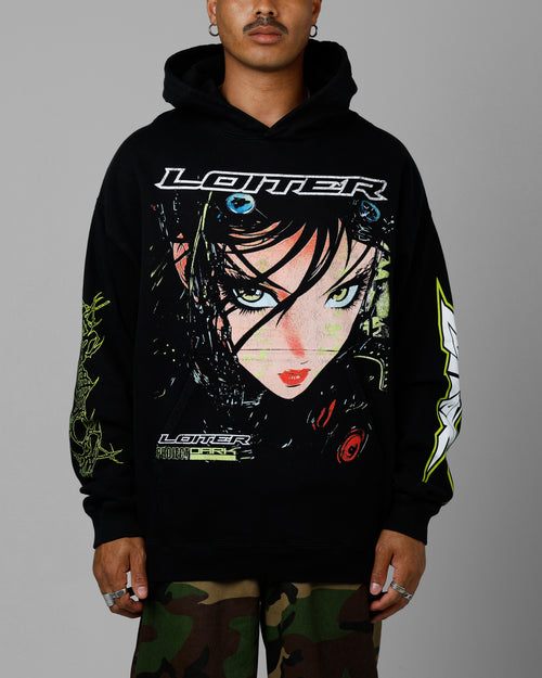 Loiter Project Dark Premium Hoodie Black