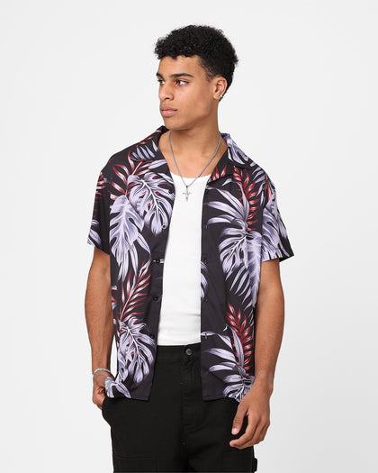 XXIII Horizon Button Up Shirt Purple/Black