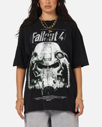 73Studio X Fallout '15 Fallout 4 Vintage T-Shirt Black Acidwash