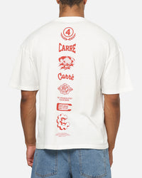 Carre Stacked Logo T-Shirt Off White