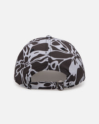 New Era Atlanta Braves 'Brushed Cotton' 19TWENTY Strapback Black/Light Blue