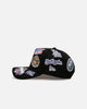 New Era Los Angeles Dodgers 'All Over Embroidery' 9FORTY A-Frame Snapback Black