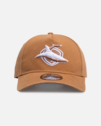 New Era Cronulla Sutherland Sharks 'NRL 2026' 9FORTY A-Frame Snapback Med Beige
