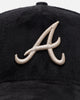New Era Atlanta Braves 'Suede' 9FORTY A-Frame Strapback Black/Tan