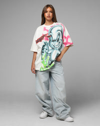 Loiter Airbrush Boxy T-Shirt White