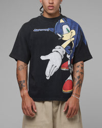 Loiter x Sonic The Hedgehog Vintage T-Shirt Black