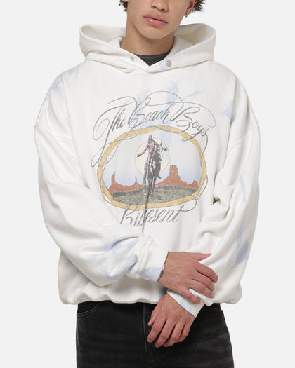 Represent Beach Boys Script Hoodie Blue Tie Dye
