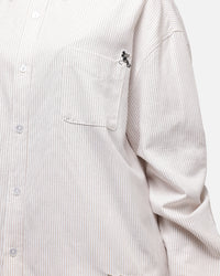 Carre x Disney M&F Long Sleeve Oxford Shirt Ecru/Dark Khaki