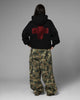 Loiter Drop Out Zip Hoodie Black