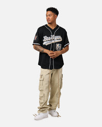 Pro Standard Las Vegas Golden Knights Mesh Button Up Jersey Black
