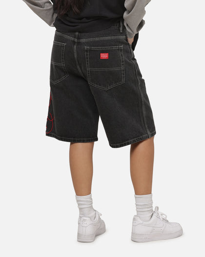 Worship Scripted Big Dawg Jean Shorts Used Black
