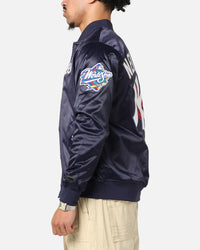 Pro Standard New York Yankees Roses Satin Jacket Navy