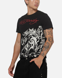 Ed Hardy Stallion T-Shirt Black