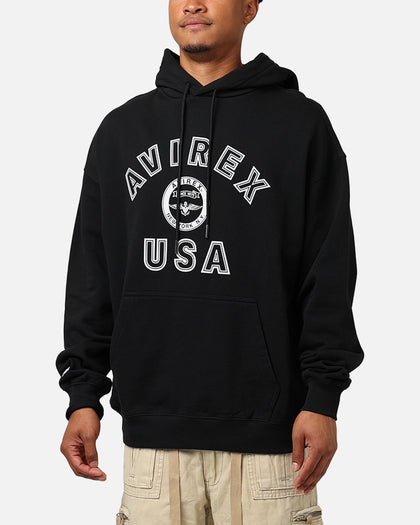 Avirex Stadium Hoodie Black