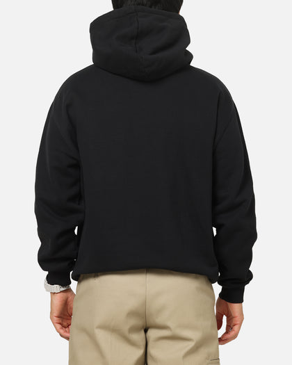 S Double Mid Block Fleece Hoodie Black