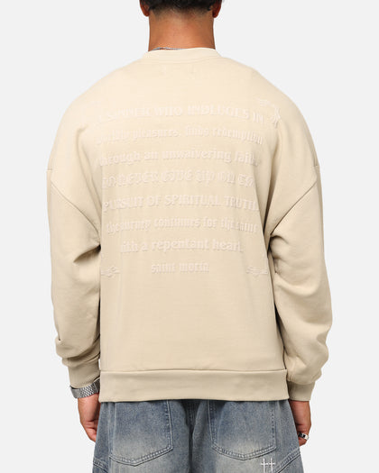 Saint Morta Repentant Heart Crewneck Stone