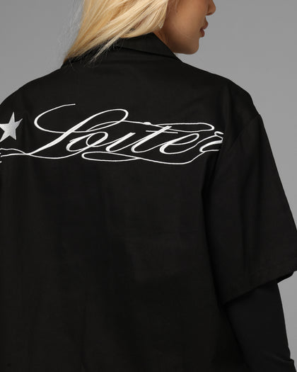 Loiter Daytona Button Up Shirt Black