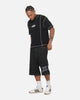 X-Large LA Star Baggy Bull Denim Shorts Black