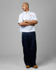 Loiter Chopper Work Shirt Blue/White