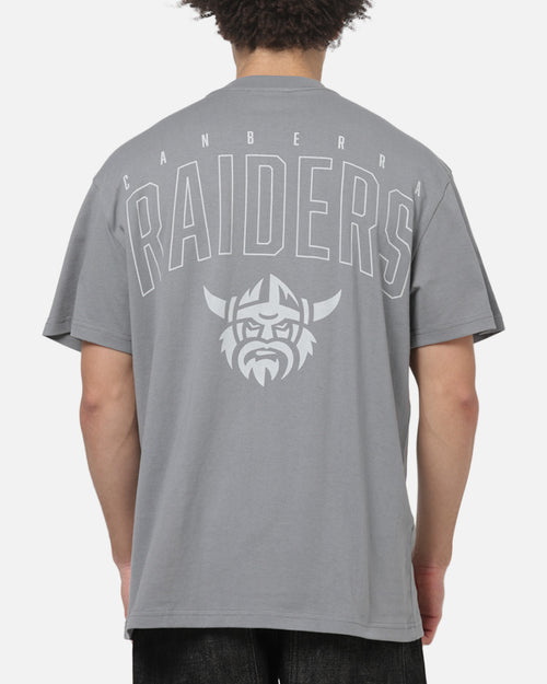 Bleacher Athletic Canberra Raiders NRL Attrition Solid T-Shirt Grey