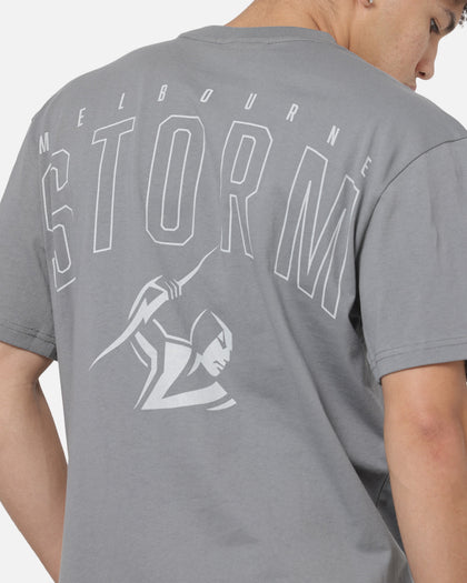 Bleacher Athletic Melbourne Storm NRL Attrition Solid T-Shirt Grey