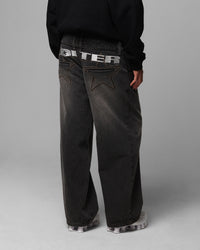 Loiter Star Layered Jeans Vintage Black