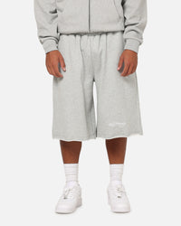Ed Hardy Baggy Fleece Shorts Grey Marle