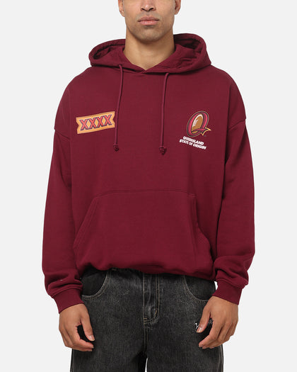 Mitchell & Ness Queensland Maroons XXXX Toad Box Hoodie Maroon